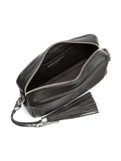 Shop Saint Laurent Medium Lou Leather Camera Bag In Denim