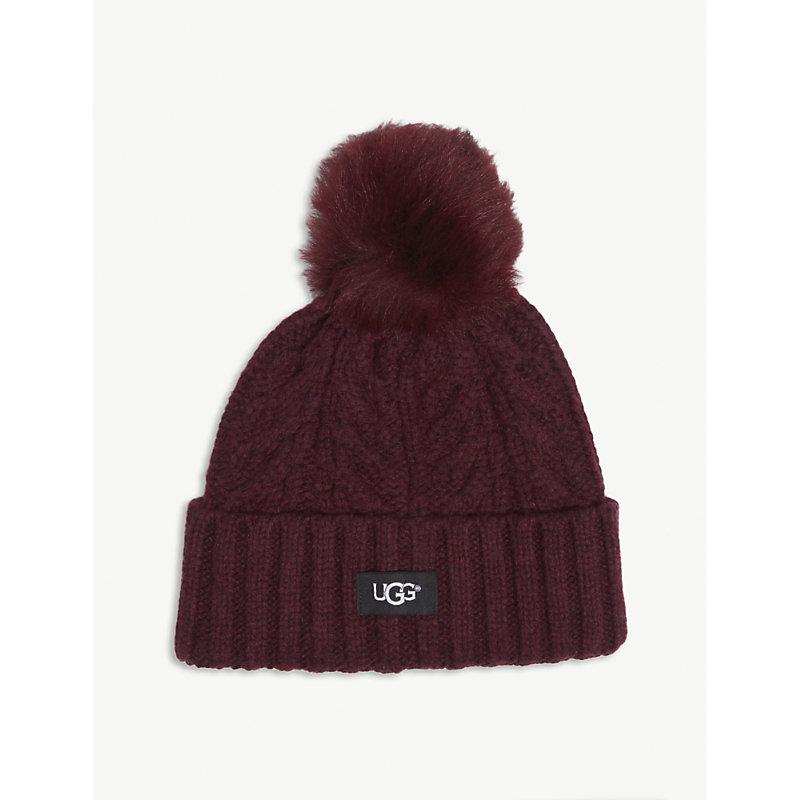 ugg cable pom beanie