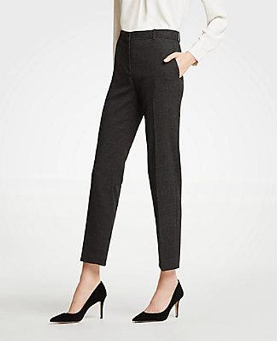 Shop Ann Taylor The Petite Ankle Pant In Dobby In Black Multi