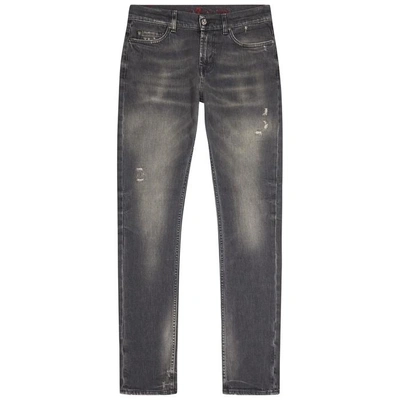 Shop 7 For All Mankind Ronnie Distressed Skinny Jeans In Grey
