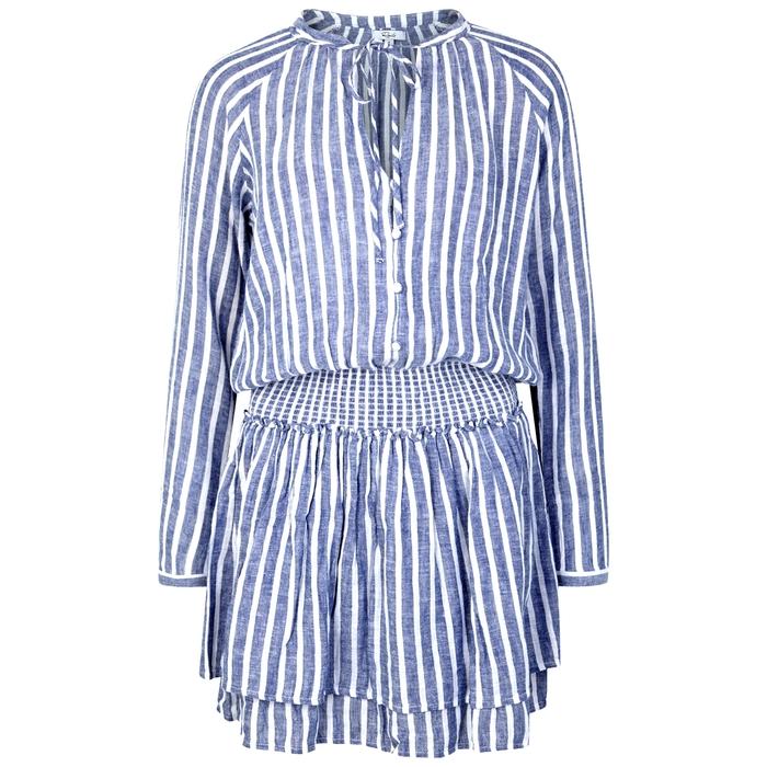 rails blue and white striped dress