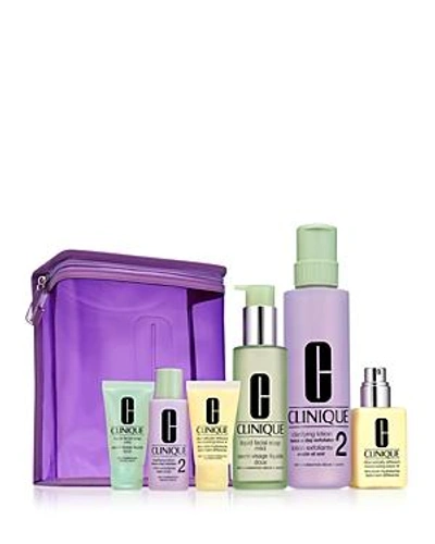 Shop Clinique Great Skin Home And Away Gift Set For Drier Skin ($97 Value)