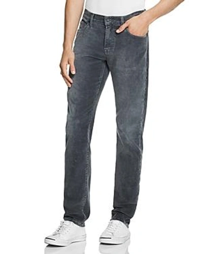 Shop 7 For All Mankind Slimmy Slim Fit Corduroy Pants In Gray