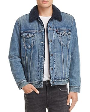 levi's type 3 sherpa trucker jacket indigo lamb