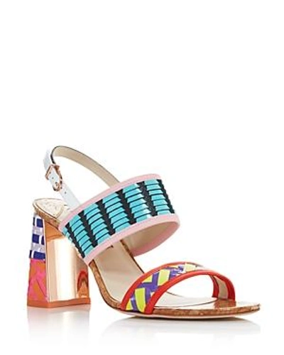 Shop Sophia Webster Women's Celia 85 Slingback Block-heel Sandals In Multi
