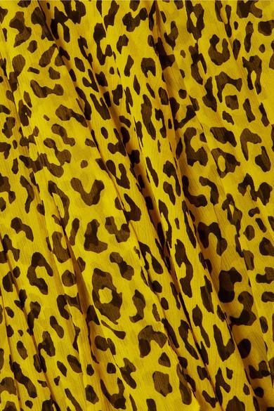 diane von furstenberg yellow leopard dress
