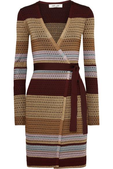diane von furstenberg knit wrap dress