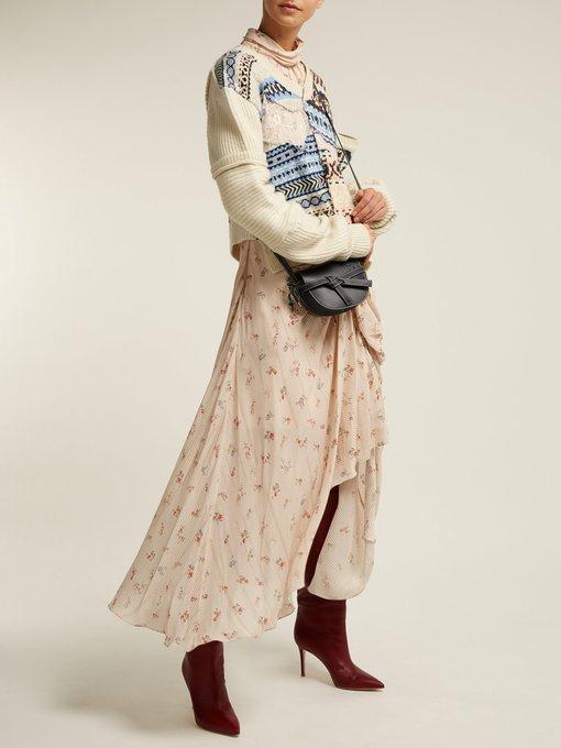 Preen By Thornton Bregazzi Cutout Distressed Fair Isle Wool 