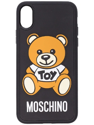 Shop Moschino Iphone X Toy Bear Case - Black