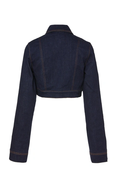 Shop Alice Mccall Bloomsbury Denim Jacket In Blue