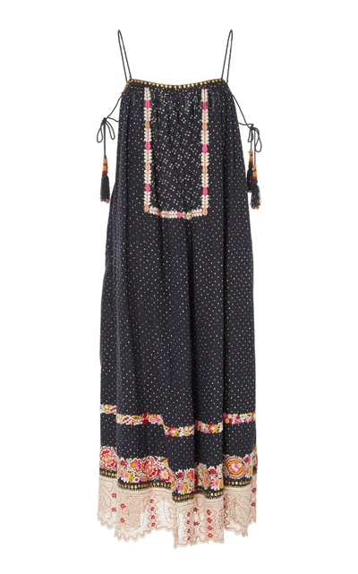 Shop Ulla Johnson Nara Textured Sleeveless Dress In Black