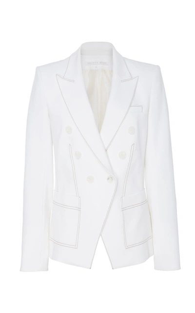 Shop Veronica Beard Cosmo Dickey Jacket In White