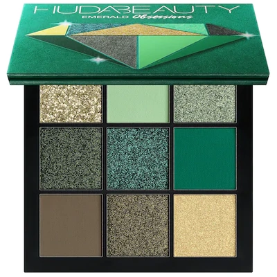Shop Huda Beauty Obsessions Eyeshadow Palette Emerald 9 X 0.05 oz/ 1.3 G