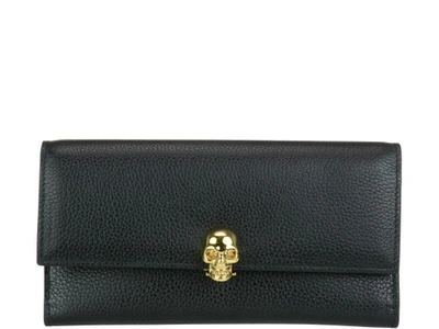 Shop Alexander Mcqueen Skull Wallet In Black