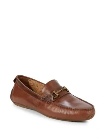 Shop Cole Haan Men's Leather Buckle Loafers In Woodbury