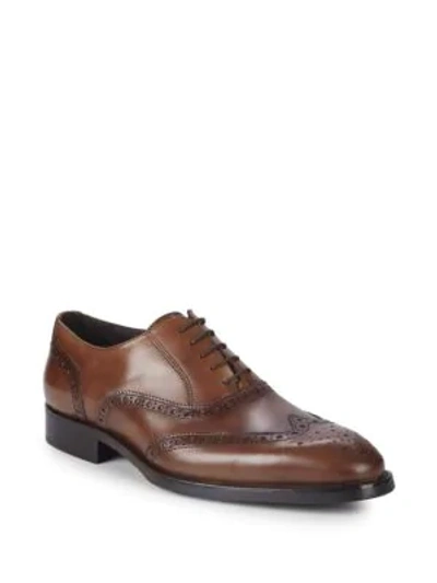 Shop To Boot New York Bello Leather Brogue Oxfords In Tan