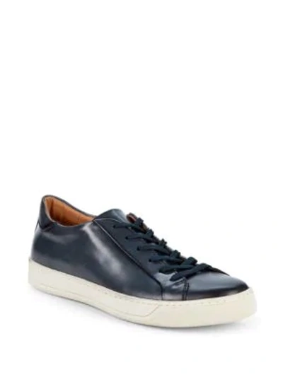Shop To Boot New York Pace Leather Lace-up Sneakers In Navy