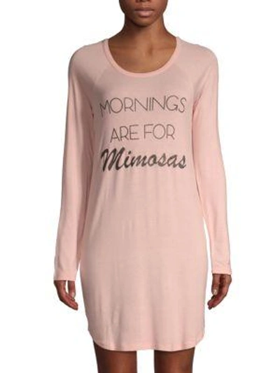 Shop Pj Salvage Graphic Sleepshirt In Blush