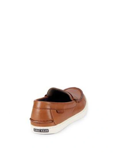 Shop Cole Haan Nantucket Leather Penny Loafers In British Tan