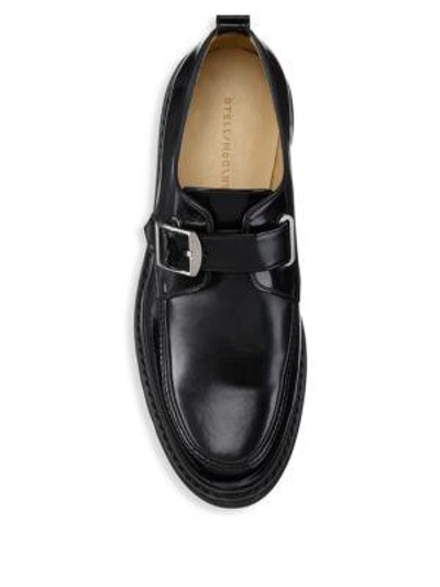 Shop Stella Mccartney Monk-strap Creeper Oxfords In Black