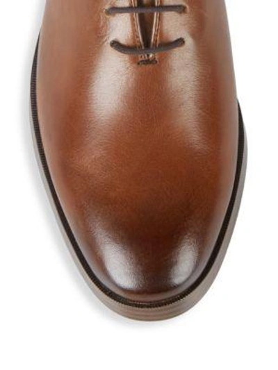 Shop Cole Haan Jefferson Wholecut Leather Oxfords In British Tan