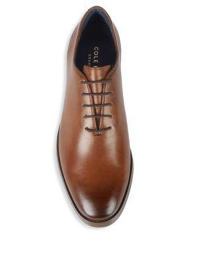 Shop Cole Haan Jefferson Wholecut Leather Oxfords In British Tan