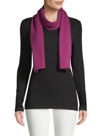 Shop Portolano Classic Cashmere Scarf In Very Berry