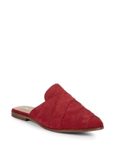 Shop Seychelles Existence Suede Mules In Red
