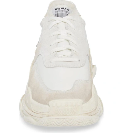 Shop Balenciaga Triple S Retro Sneaker In Blanc White 2