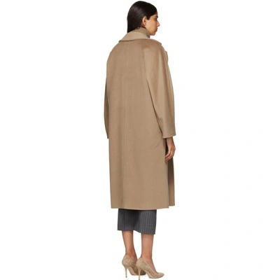 Shop Max Mara Tan Madame Coat In 001 Camel