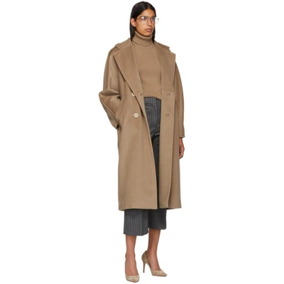 Shop Max Mara Tan Madame Coat In 001 Camel