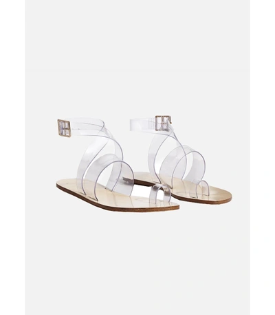 Shop Tibi Hallie Sandals In Clear