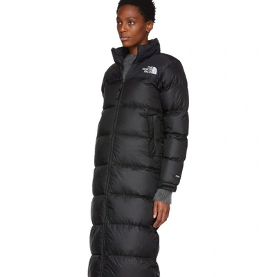 The North Face Black Down Nuptse Duster Jacket In Jk3 Tnf Blk | ModeSens