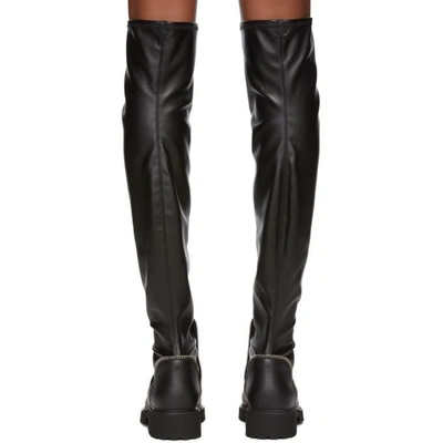 Shop Giuseppe Zanotti Black Combat 25 Over-the-knee Boots