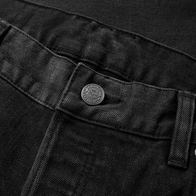 Shop Balmain Distressed Skinny Fit Jean In Black
