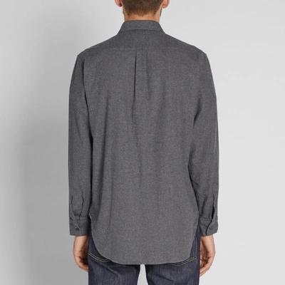 Shop Arpenteur Ted Flannel Shirt In Grey