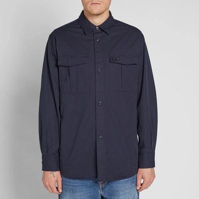 Fred Perry Utility Overshirt In Blue | ModeSens