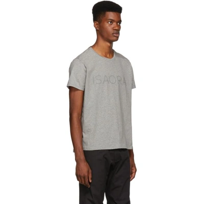 Shop Isaora Grey Perfect T-shirt In Heather Gry