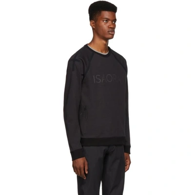 Shop Isaora Black Circuit Sweatshirt