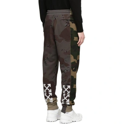 Shop Off-white Multicolor Camo Reconstructed Lounge Pants In 9901 Camo