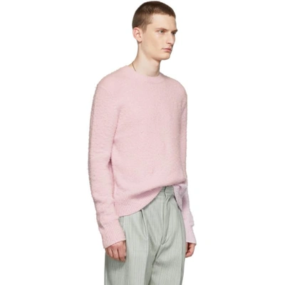 Shop Acne Studios Pink Peele Sweater In Powder Pink