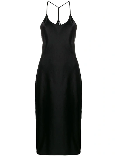 Shop Alexander Wang T Wash & Go Slip Dress In Black