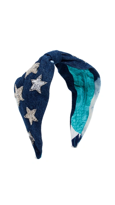 Shop Namjosh Denim Star Studded Headband