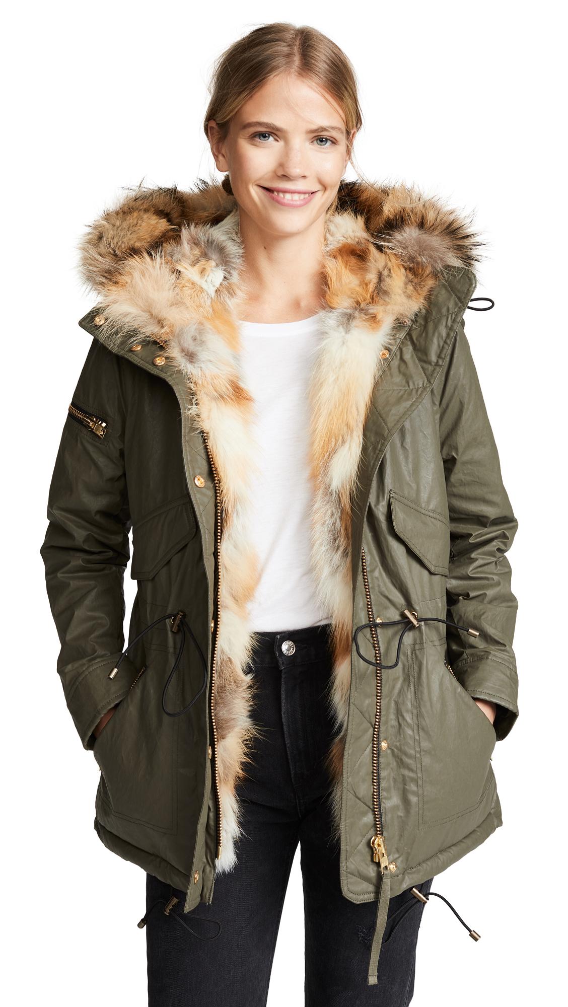 Sam. Mini Luxe Limelight Parka In Army/melange | ModeSens