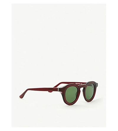 Shop Thierry Lasry Flaky Tinted Sunglasses In Burgundy