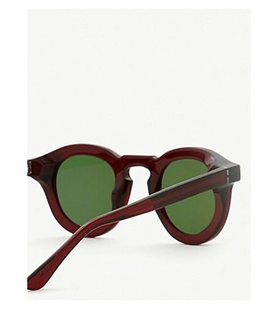 Shop Thierry Lasry Flaky Tinted Sunglasses In Burgundy