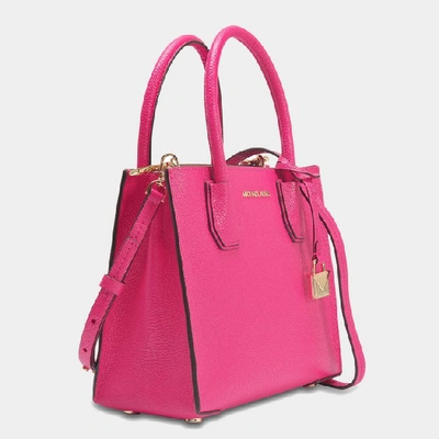 Shop Michael Michael Kors | Mercer Love Heart Studs Medium Messenger Bag In Pink