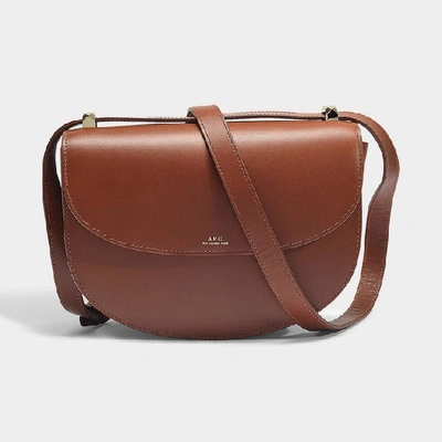 Shop Apc Geneve Hobo Bag - A.p.c. - Hazelnut - Leather In Brown