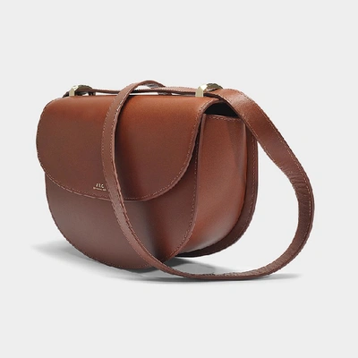 Shop Apc Geneve Hobo Bag - A.p.c. - Hazelnut - Leather In Brown