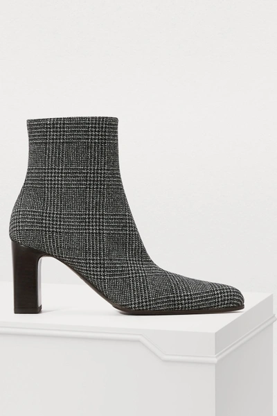 Shop Balenciaga Ankle Boots In Noir/blanc
